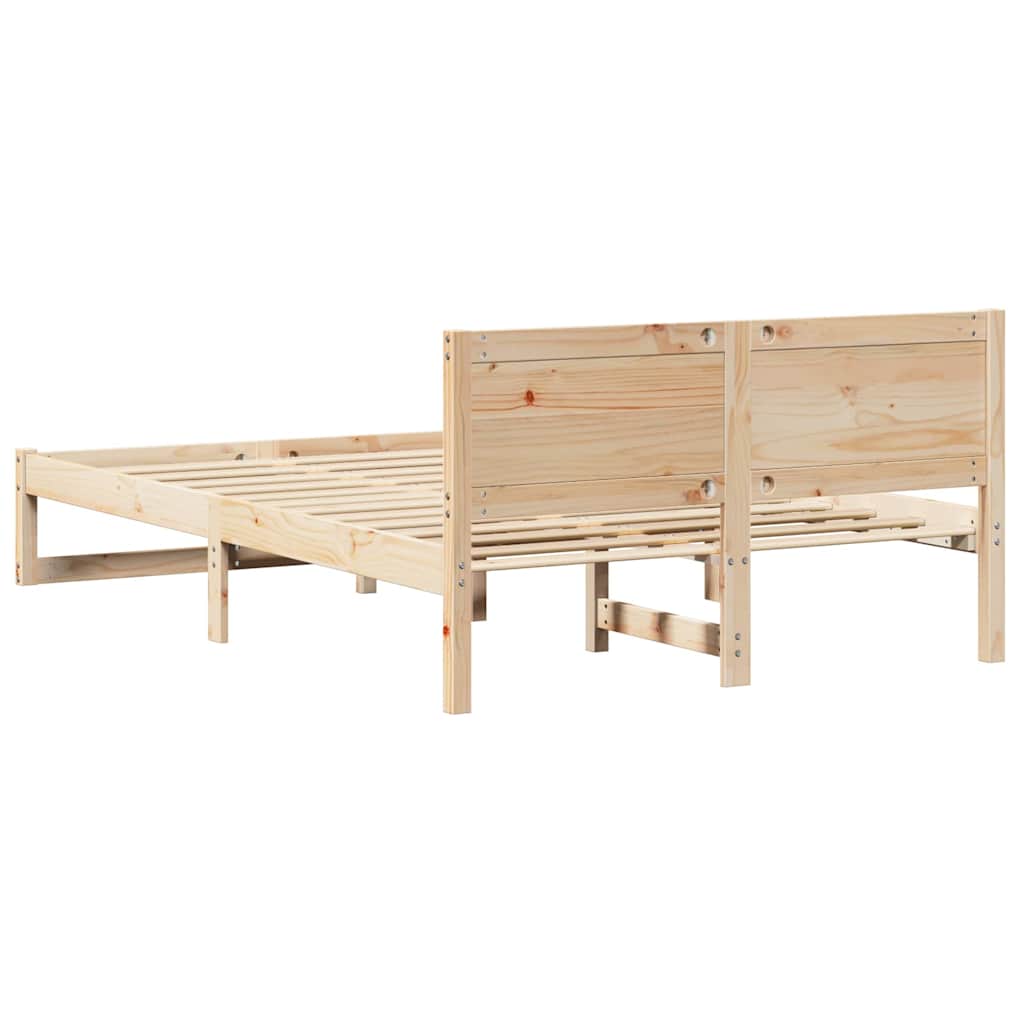 Struttura del letto Naturale 140 x 190 cm Pino massello | homemem39
