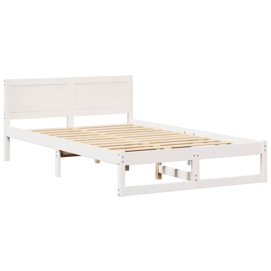 Struttura del letto Bianco 120 x 190 cm Pino massello | homemem39