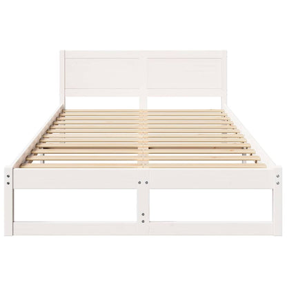 Struttura del letto Bianco 120 x 190 cm Pino massello | homemem39