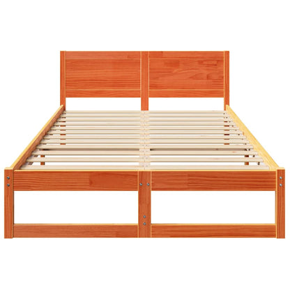 Struttura del letto Marrone cerato 120 x 190 cm Pino massello | homemem39