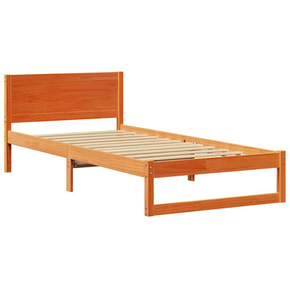 Struttura del letto Marrone cerato 90 x 190 cm Pino massello | homemem39