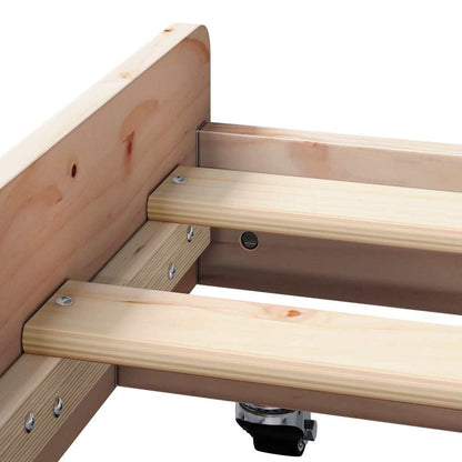 Struttura del letto Marrone 80 x 200 cm Legno massello di pino | homemem39