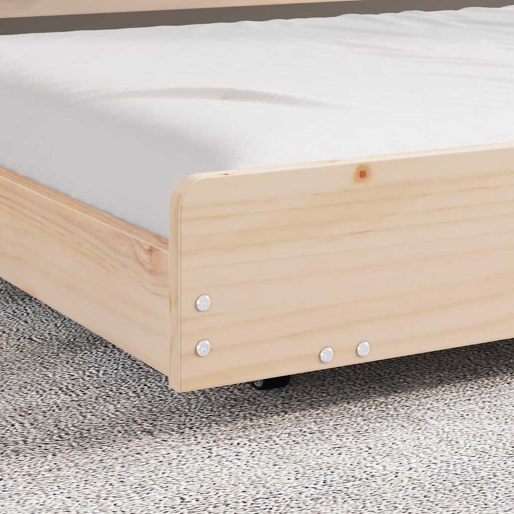 Struttura del letto Marrone 80 x 200 cm Legno massello di pino | homemem39
