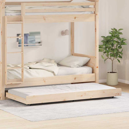 Struttura del letto Marrone 80 x 200 cm Legno massello di pino | homemem39