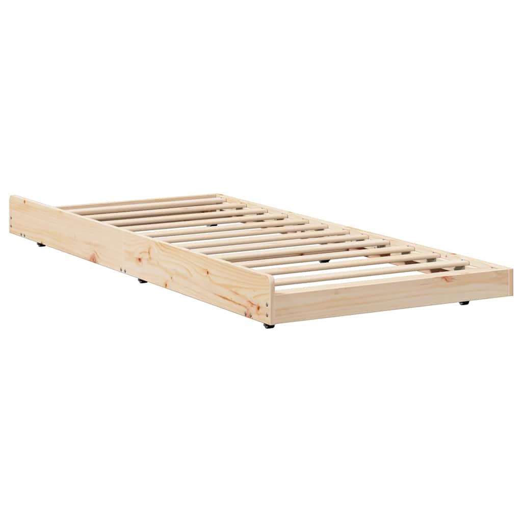 Struttura del letto Marrone 80 x 200 cm Legno massello di pino | homemem39