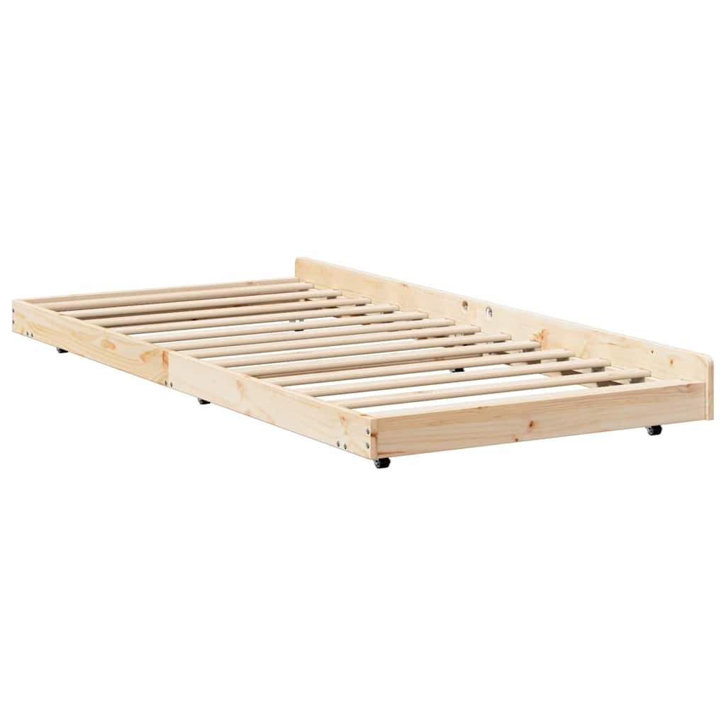 Struttura del letto Marrone 80 x 200 cm Legno massello di pino | homemem39