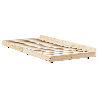 Struttura del letto Marrone 80 x 200 cm Legno massello di pino | homemem39