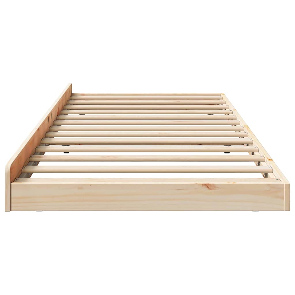 Struttura del letto Marrone 80 x 200 cm Legno massello di pino | homemem39