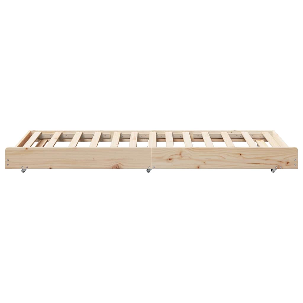 Struttura del letto Marrone 80 x 200 cm Legno massello di pino | homemem39