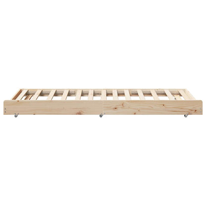 Struttura del letto Marrone 80 x 200 cm Legno massello di pino | homemem39