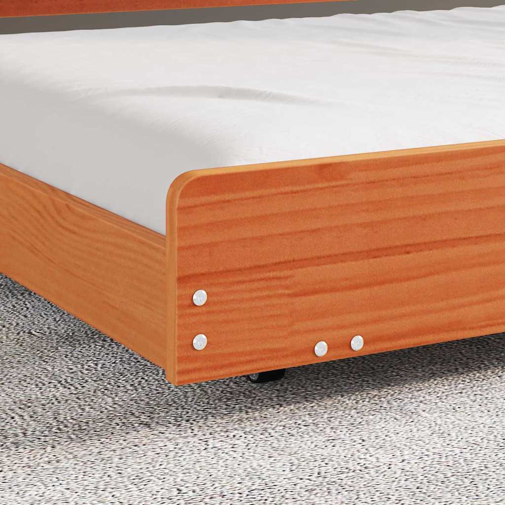 Struttura del letto Marrone cerato 80 x 200 cm Pino massello | homemem39