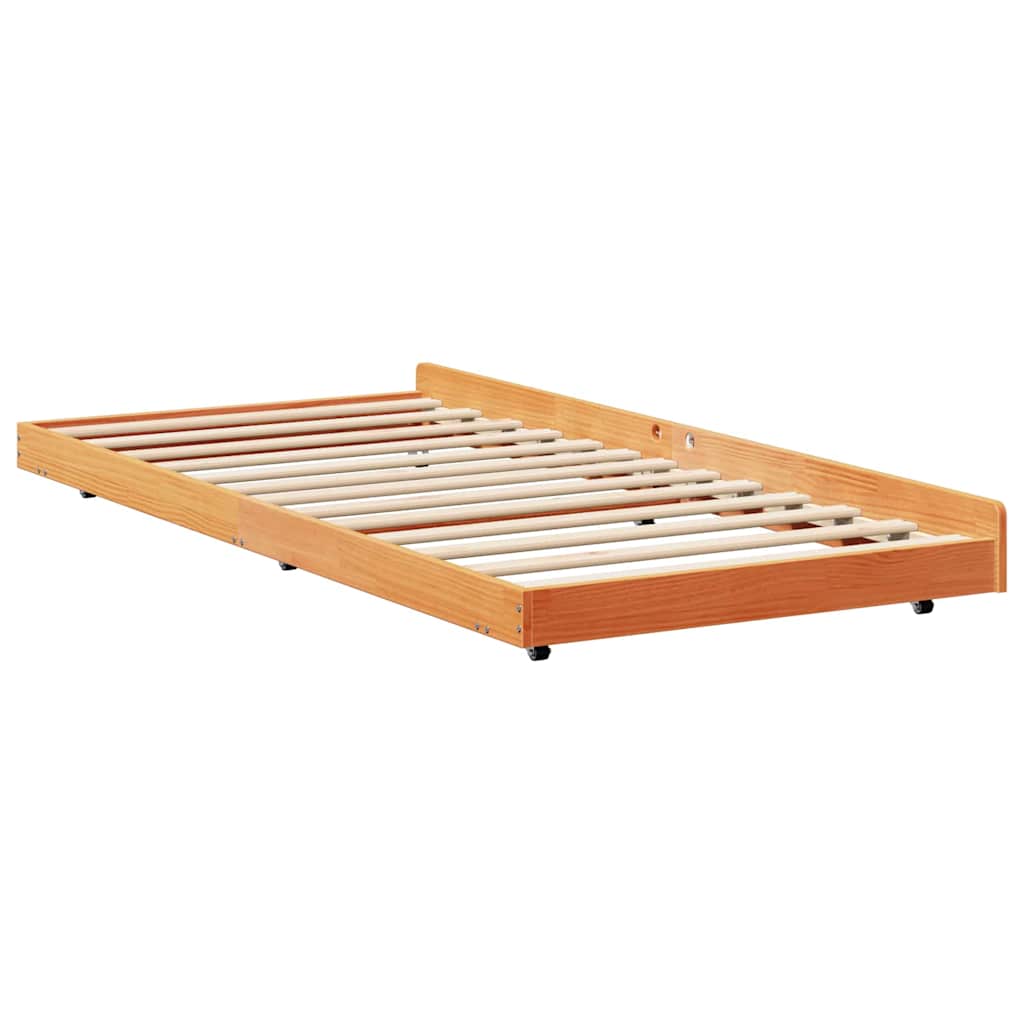 Struttura del letto Marrone cerato 80 x 200 cm Pino massello | homemem39