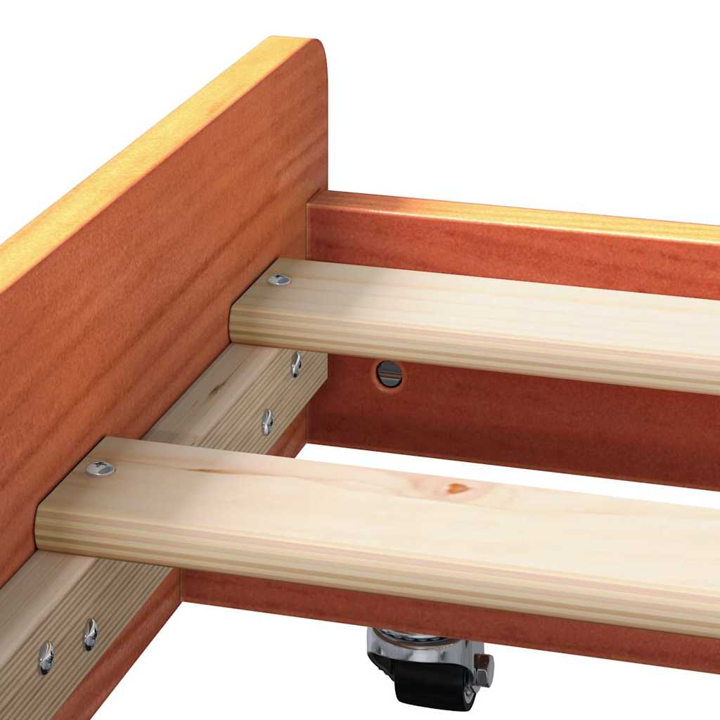 Struttura del letto Marrone cerato 75 x 190 cm Pino massello | homemem39
