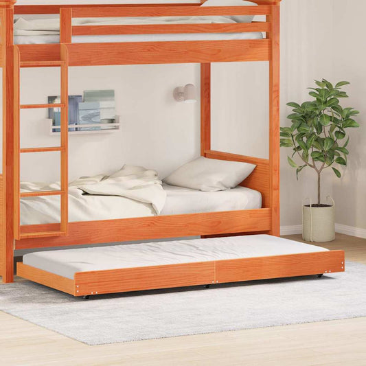 Struttura del letto Marrone cerato 75 x 190 cm Pino massello | homemem39