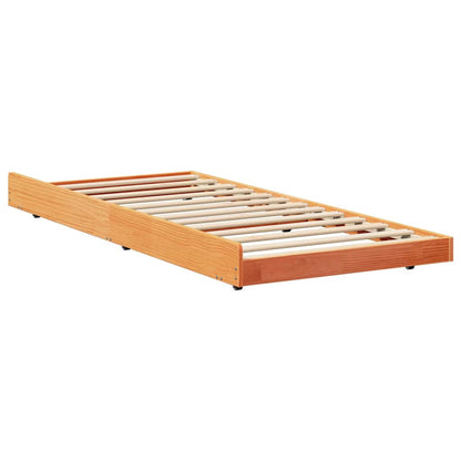 Struttura del letto Marrone cerato 75 x 190 cm Pino massello | homemem39