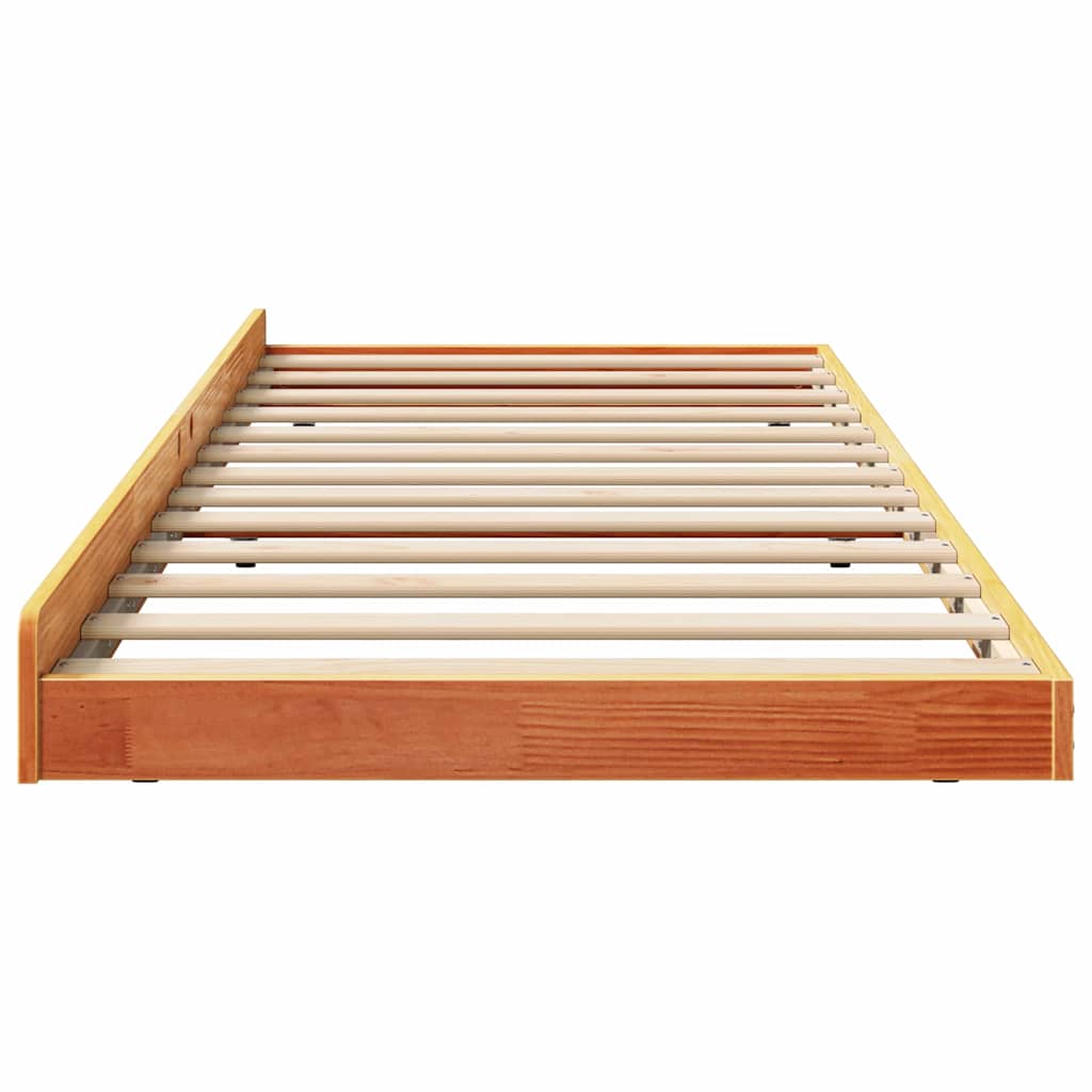 Struttura del letto Marrone cerato 75 x 190 cm Pino massello | homemem39