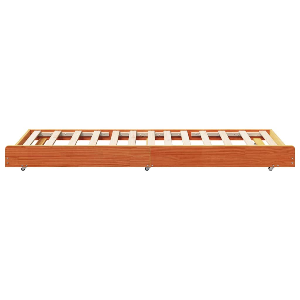 Struttura del letto Marrone cerato 75 x 190 cm Pino massello | homemem39