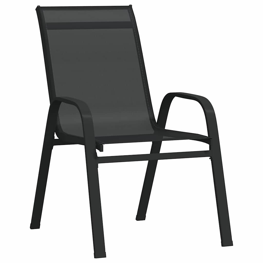Set da Pranzo per Giardino 7 pz Nero | homemem39