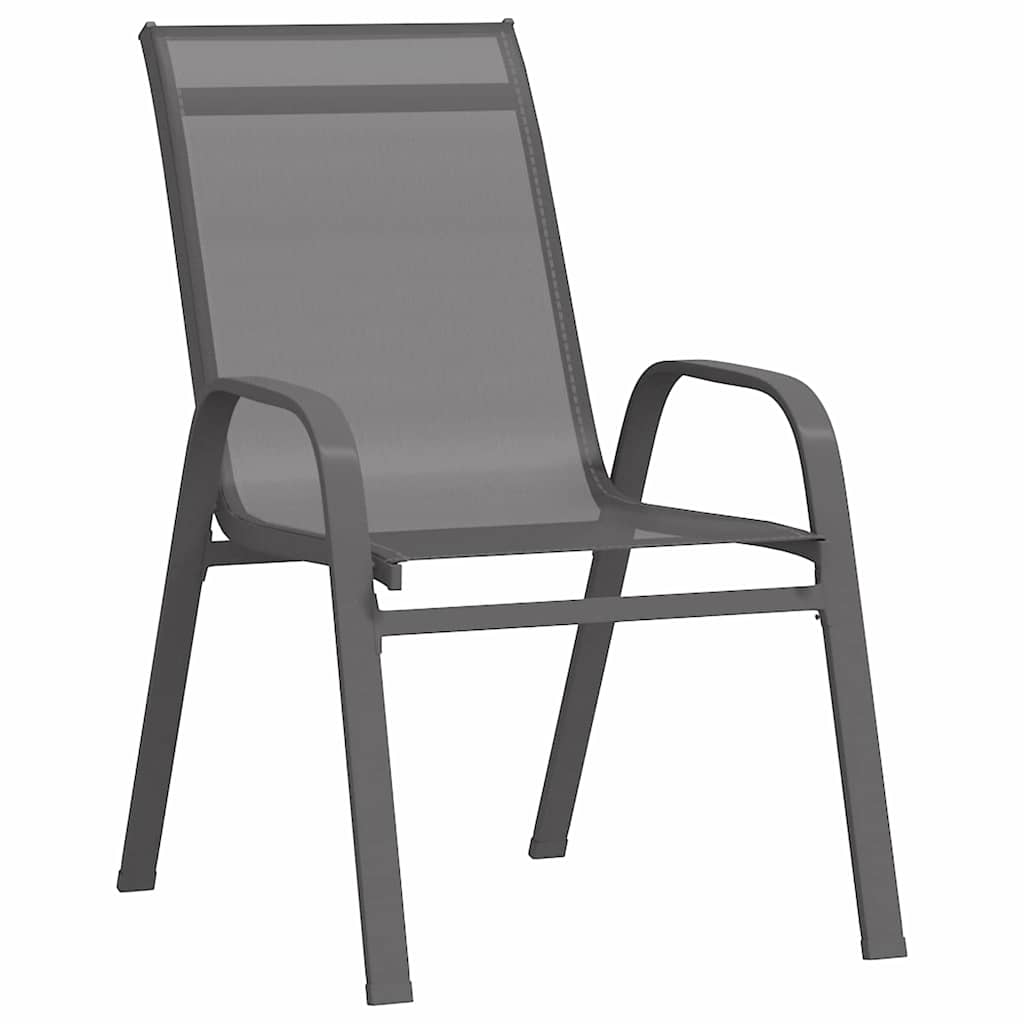 Set da Pranzo per Giardino 5 pcs Grigio e Nero | homemem39