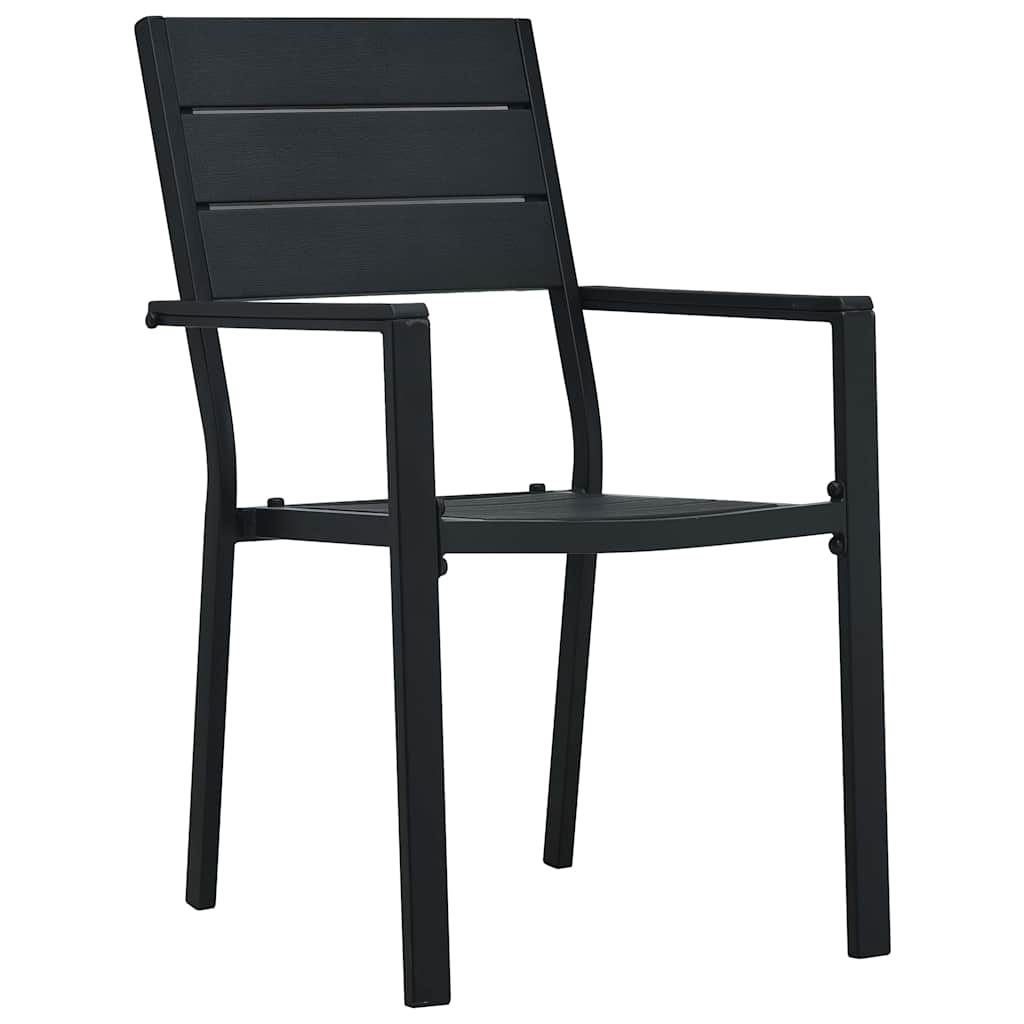 Set da Pranzo per Giardino 7 pcs Nero | homemem39