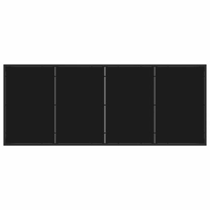 Set da Pranzo per Giardino 7 pcs Nero Rattan in PVC - homemem39