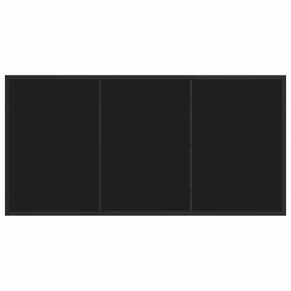 Set da Pranzo per Giardino 5 pcs Nero Poly Rattan - homemem39