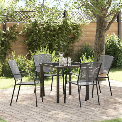 Set da Pranzo per Giardino 5 pcs Antracite | homemem39