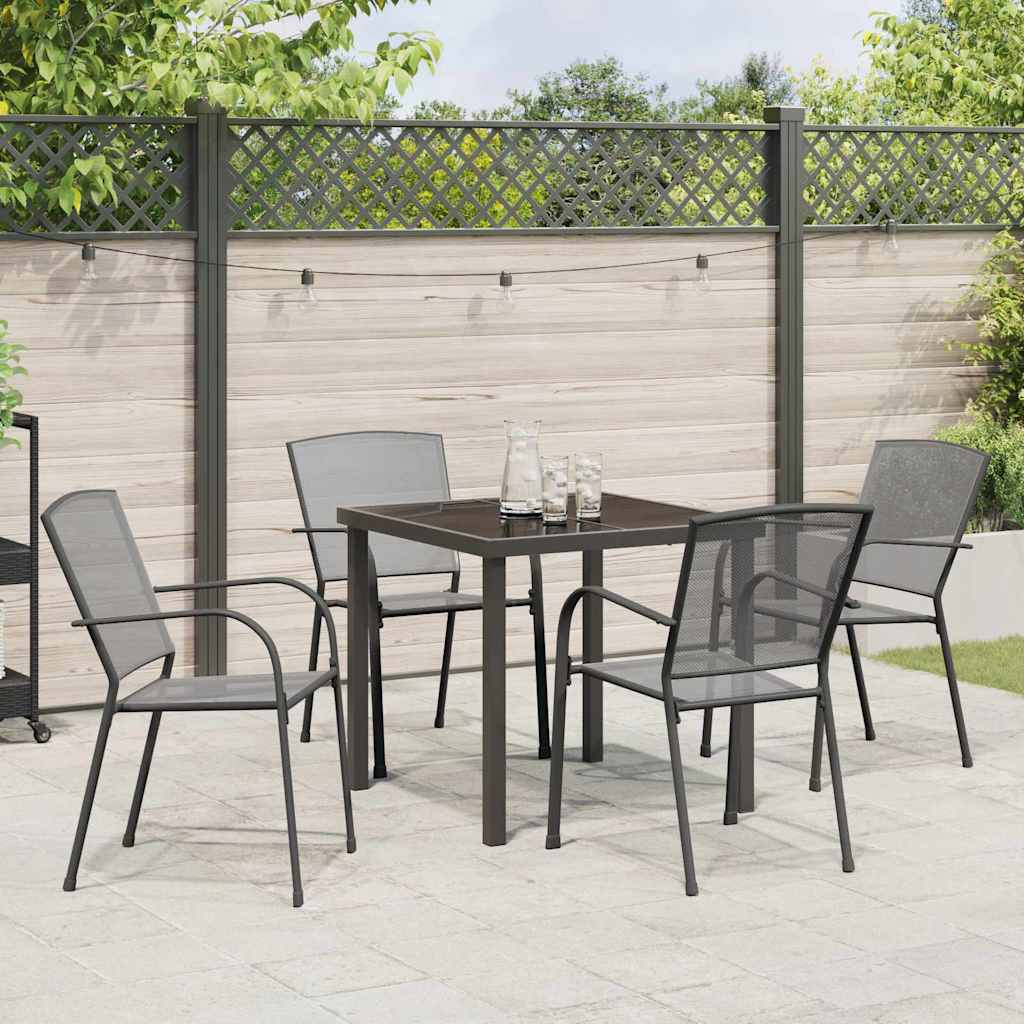 Set da Pranzo per Giardino 5 pcs Antracite | homemem39