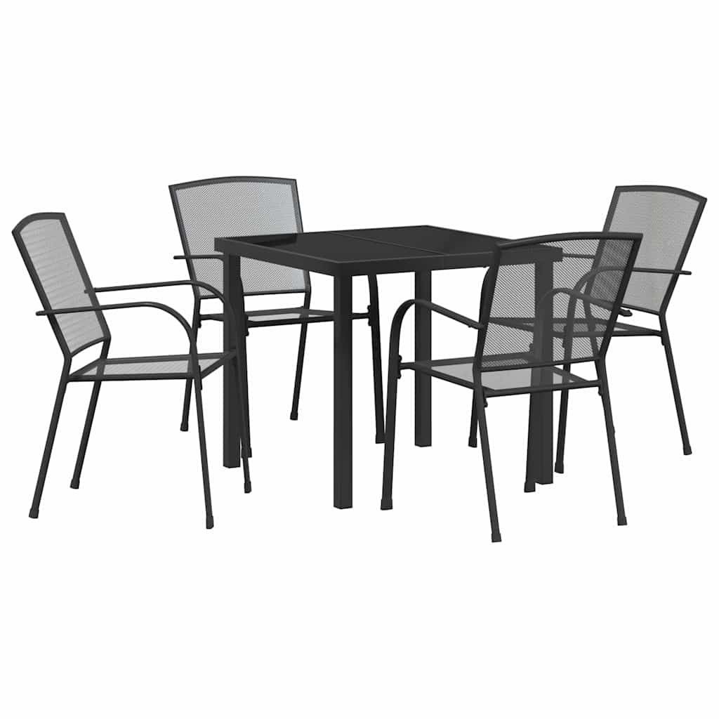 Set da Pranzo per Giardino 5 pcs Antracite | homemem39