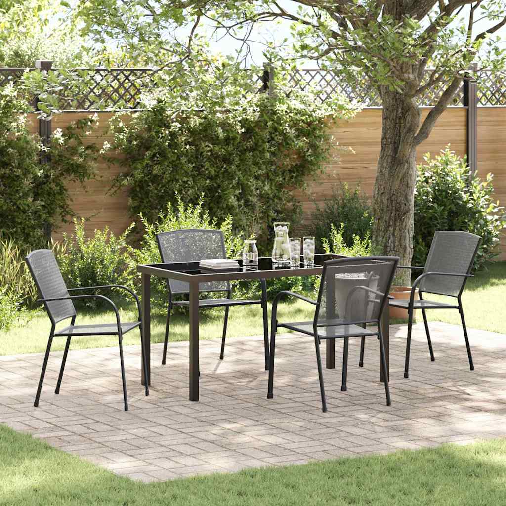 Set da Pranzo per Giardino 5 pcs Antracite | homemem39