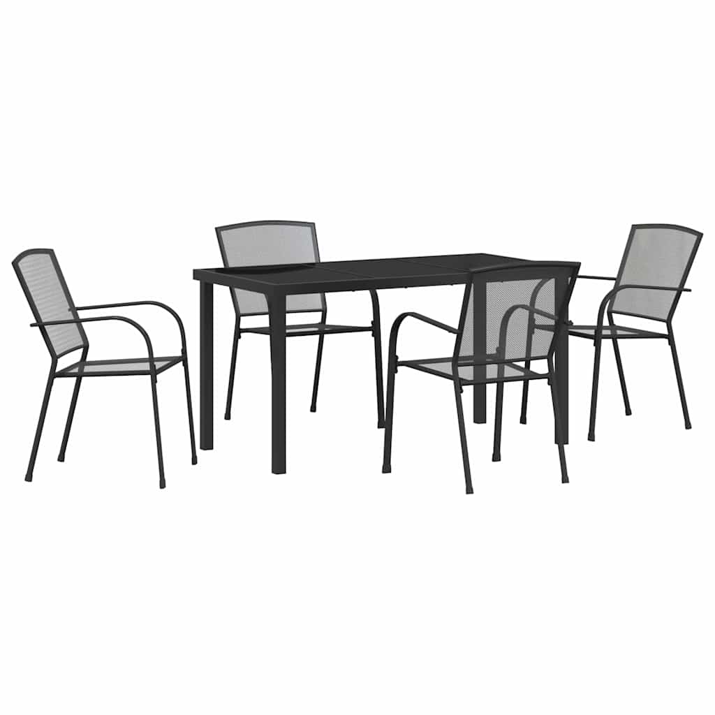 Set da Pranzo per Giardino 5 pcs Antracite | homemem39