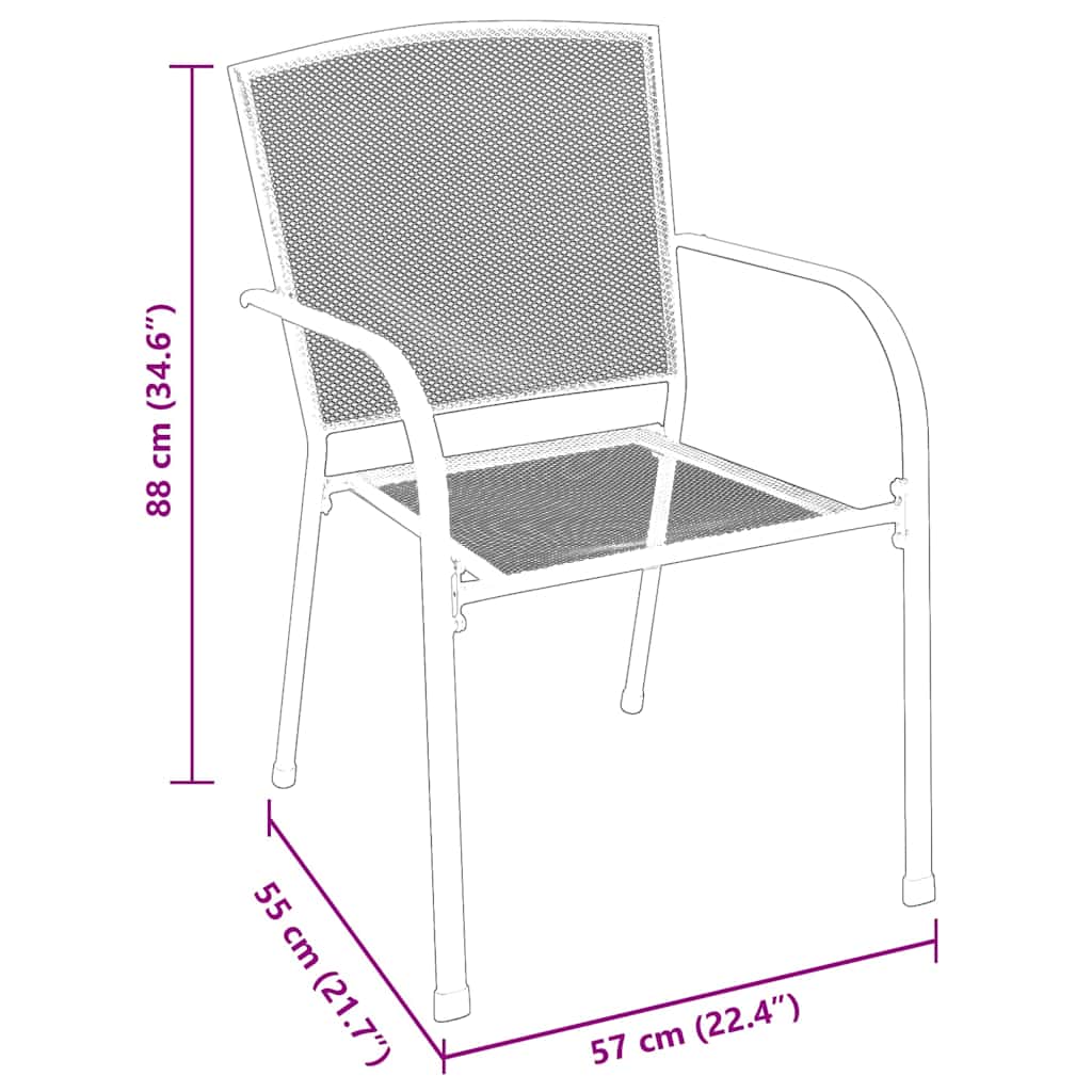 Set da Pranzo per Giardino 5 pcs Antracite | homemem39