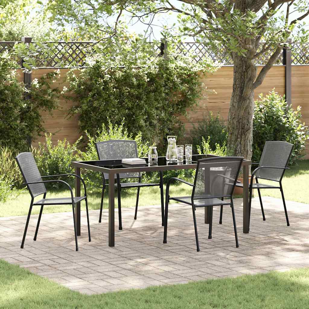 Set da Pranzo per Giardino 5 pcs Antracite | homemem39