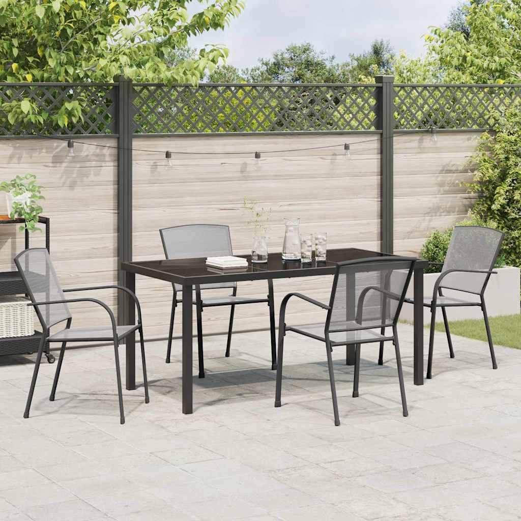 Set da Pranzo per Giardino 5 pcs Antracite | homemem39