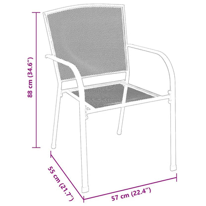 Set da Pranzo per Giardino 5 pcs Antracite | homemem39