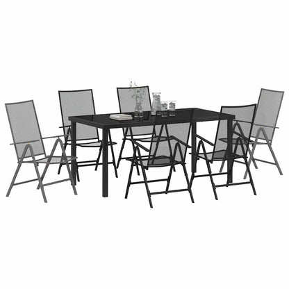 Set da Pranzo per Giardino 7 pcs Antracite | homemem39