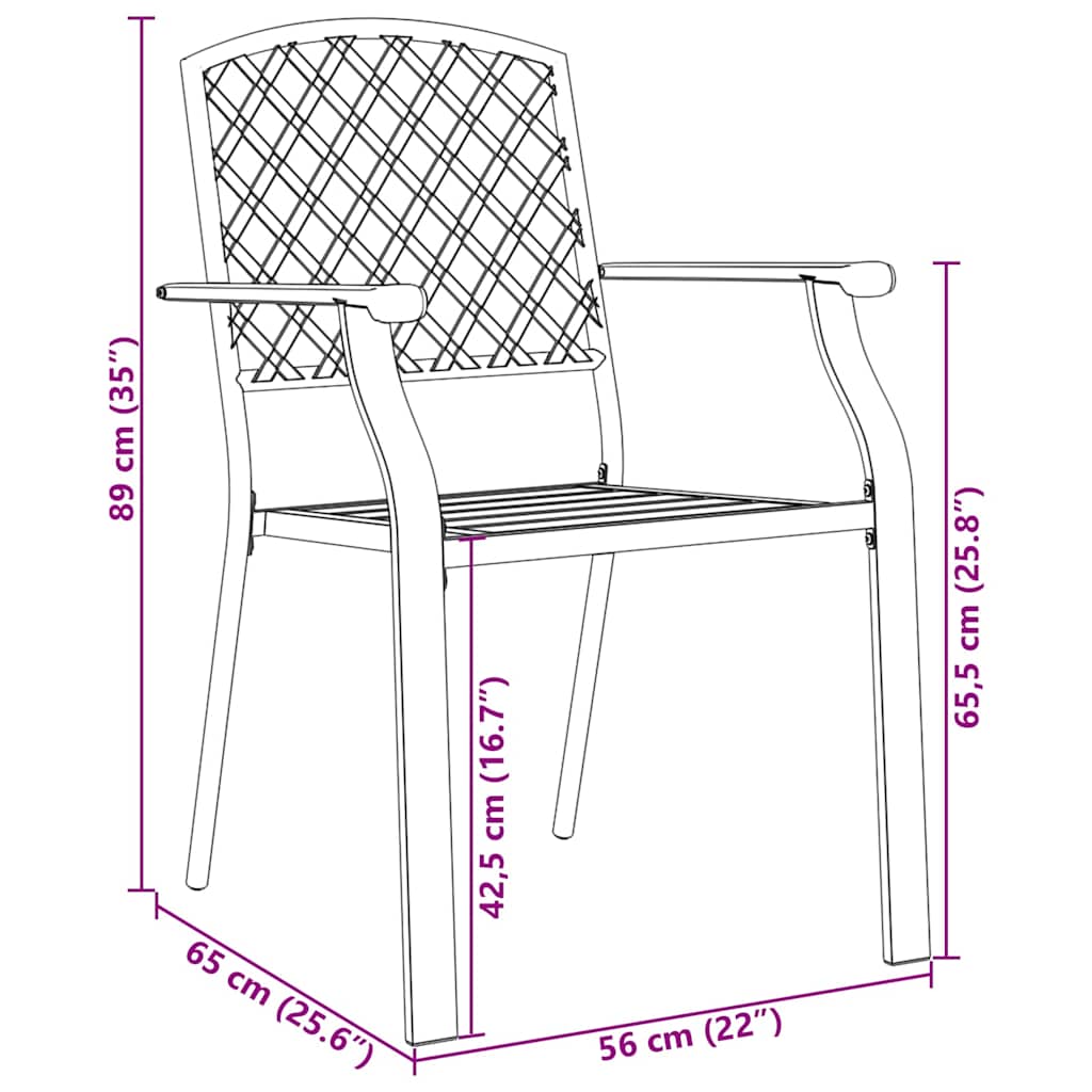 Set da Pranzo per Giardino 5 pcs Antracite | homemem39