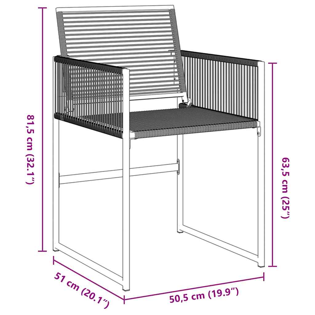 Set da Pranzo per Giardino 5 pcs Nero polyrattan | homemem39