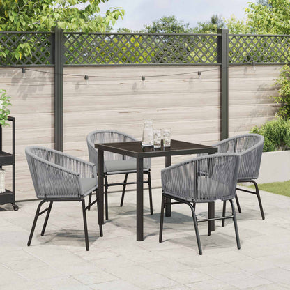 Set da Pranzo per Giardino 5 pcs Antracite | homemem39