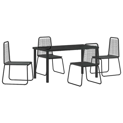 Set da Pranzo per Giardino 5 pcs Nero | homemem39