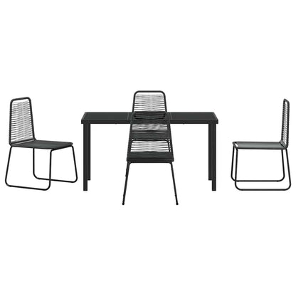 Set da Pranzo per Giardino 5 pcs Nero | homemem39