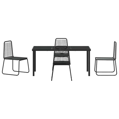 Set da Pranzo per Giardino 5 pcs Nero | homemem39