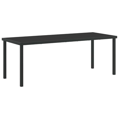 Set da Pranzo per Giardino 9 pz Grigio polyrattan | homemem39