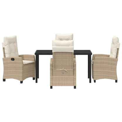 Set da Pranzo per Giardino 5 pcs Beige polyrattan - homemem39
