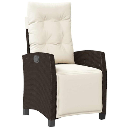 Set da Pranzo per Giardino 7 pcs Marrone polyrattan - homemem39