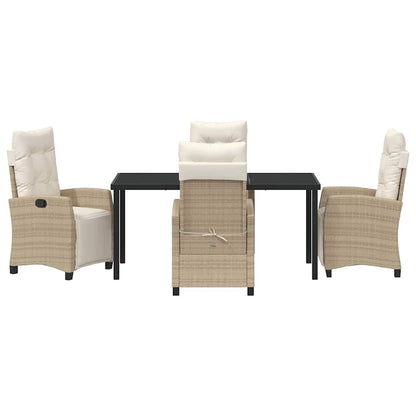 Set da Pranzo per Giardino 5 pcs Beige polyrattan - homemem39