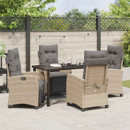 Set da Pranzo per Giardino 5 pcs Beige polyrattan - homemem39