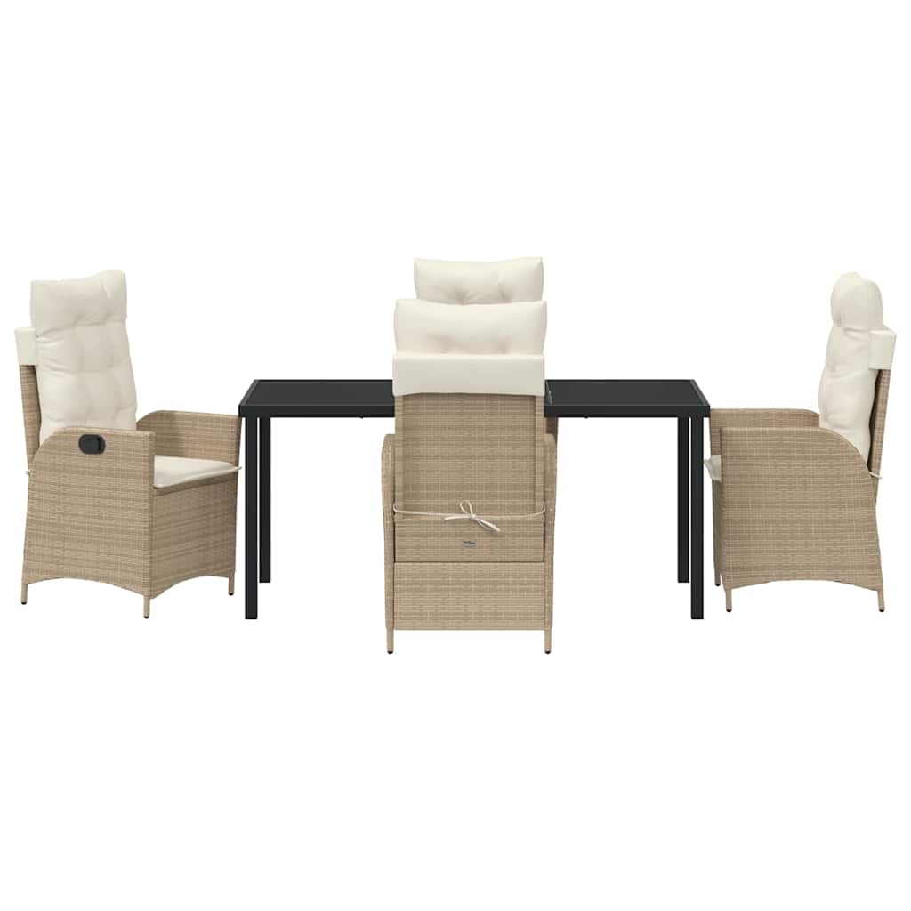 Set da Pranzo per Giardino 5 pcs Beige polyrattan - homemem39
