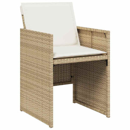 Set da Pranzo per Giardino 5 pcs Beige polyrattan - homemem39
