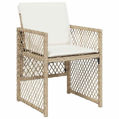 Set da Pranzo per Giardino 5 pcs Beige polyrattan - homemem39
